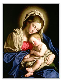 Poster  Madonna and child - Il Sassoferrato