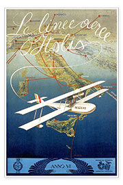 Poster  Italian airline - Vintage Advertising Collection
