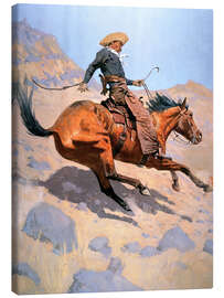 Canvastavla  The Cowboy - Frederic Remington