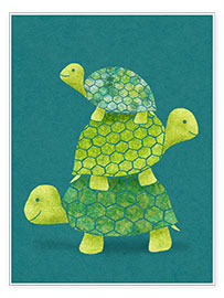 Poster  Turtle Stack - Lindsey Rounbehler