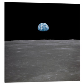 Akrylglastavla  Apollo 11 - Jorduppgång över månen - NASA