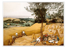 Poster  The Harvesters - Pieter Brueghel d.Ä.