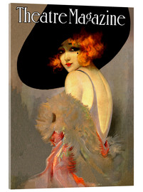 Akrylglastavla  Theatre Magazine Vintage Fashion - Vintage Advertising Collection
