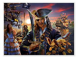 Poster  The pirate - Adrian Chesterman