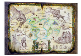 PVC-tavla  Dragons of the world - Dragon Chronicles