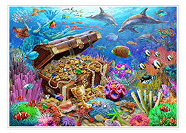 Poster  Undersea Treasure - Adrian Chesterman