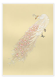 Poster  White peacock - Haruyo Morita