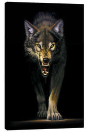 Canvastavla  Stalking wolf - Chris Hiett