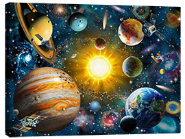 Canvastavla  Vårt solsystem - Adrian Chesterman