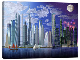 Canvastavla  World's tallest buildings - Garry Walton