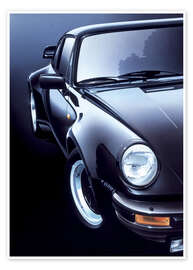 Poster  Svart Porsche turbo - Gavin Macloud