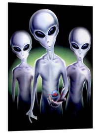 PVC-tavla  Alien trio - Area 51
