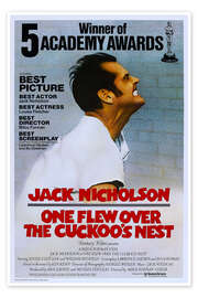 Poster One Flew Over the Cuckoos Nest, Jack Nicholson