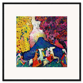 Inramat konsttryck  Blue Mountain - Wassily Kandinsky