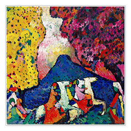 Poster  Blue Mountain - Wassily Kandinsky