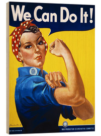 Trätavla  We Can Do It! - Vintage Advertising Collection