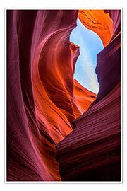 Poster Sandstone Formations at Lower Antelope Canyon