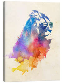 Canvastavla  Färgglada lejon - Robert Farkas