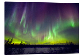Akrylglastavla  Aurora borealis, Finland - Juerg Alean