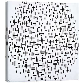 Canvastavla  Composition with lines - Piet Mondriaan