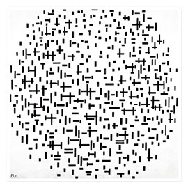 Poster  Composition with lines - Piet Mondriaan