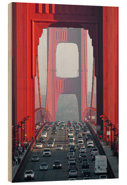 Trätavla  Golden Gate Bridge, San Francisco, USA - Peter Wey
