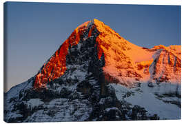 Canvastavla  Eiger mountain peak at sunset  View from Lauberhorn, kleine Scheidegg, Grindelwald, Switzerland - Peter Wey