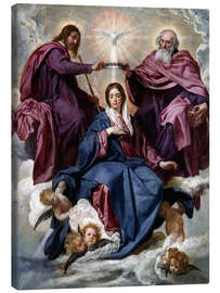 Canvastavla  Coronation of the Virgin - Diego Rodriguez de Silva y Velazquez