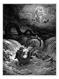 Poster  The Destruction of Leviathan - Gustave Doré