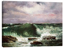 Canvastavla  Waves - Gustave Courbet