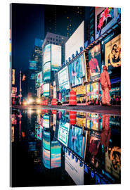 Akrylglastavla  Broadway, Times Square by night - Sascha Kilmer