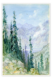 Poster Mountainous landscape