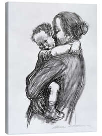 Canvastavla  Mor och barn - Käthe Kollwitz