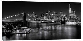 Canvastavla  New York City by Night (monochrome) - Sascha Kilmer