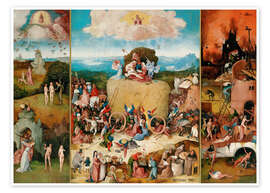 Poster  The Hay Wain - Hieronymus Bosch