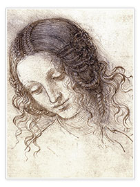 Poster  Head of Leda - Leonardo da Vinci