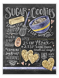 Poster  Sugar cookies recept - Lily & Val