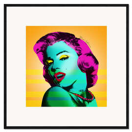 Inramat konsttryck  Marilyn Monroe - Mark Ashkenazi