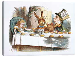 Canvastavla  Alice's mad tea party - John Tenniel