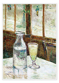 Poster Cafétafel met absint
