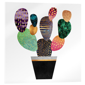 Akrylglastavla  Pretty Cactus - Elisabeth Fredriksson