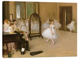 Canvastavla  dance class - Edgar Degas