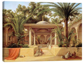 Canvastavla  The Kabanija Fountain in Cairo - Grigory Tchernezov