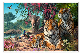 Poster  Tiger Sanctuary - Steve Read