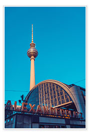 Poster Railroad station Alexanderplatz