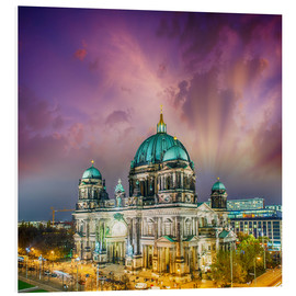 PVC-tavla  Berliner Dom - German Cathedral at sunset