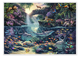 Poster  Jungle Paradise - Steve Read