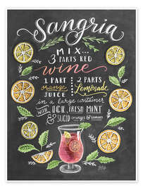 Poster  Sangria recept - Lily &amp; Val