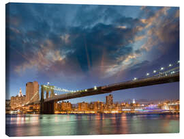 Canvastavla  Brooklyn Bridge in stunning colors