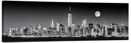 Canvastavla  Manhattan Skyline at dusk